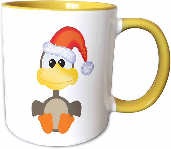 Cute Goofkins Xmas Goose Santa Cartoon Christmas Ceramic Mug