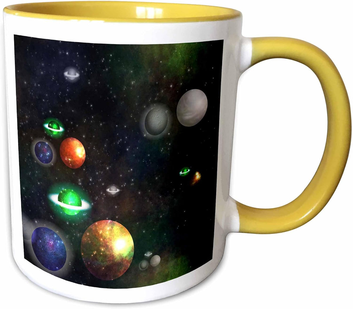 Painting Of Planets In Our Solar System Ceramic Mug