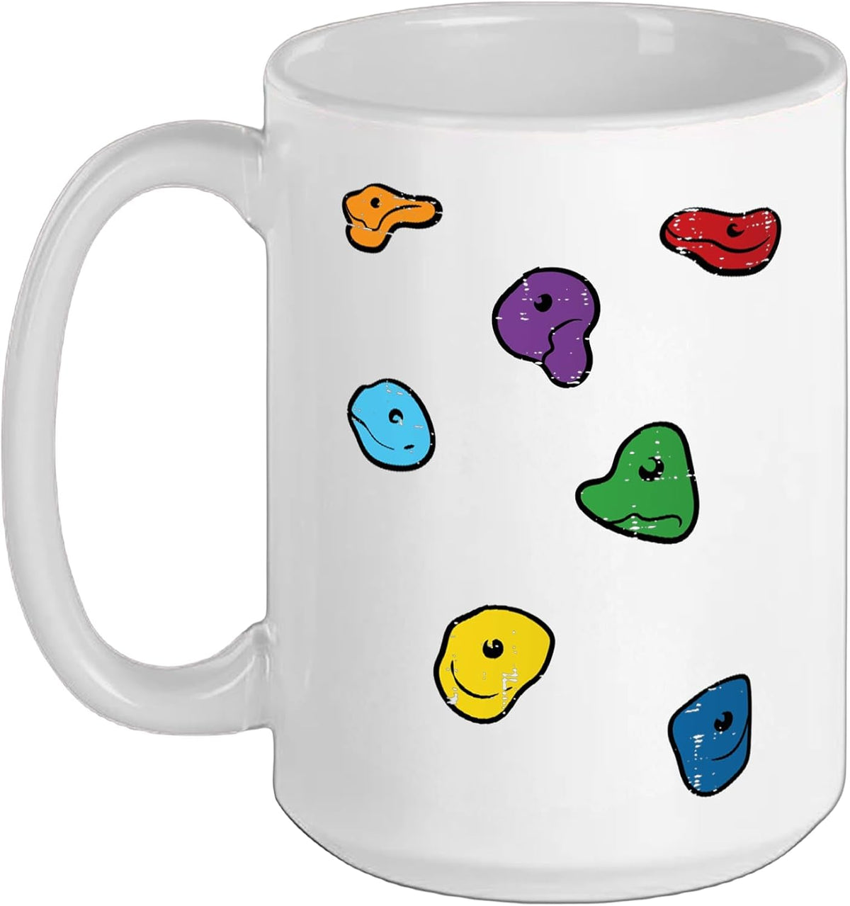 Climbing Holds Wall Rock Climber Bouldering Women Men Kids Ceramic Mug