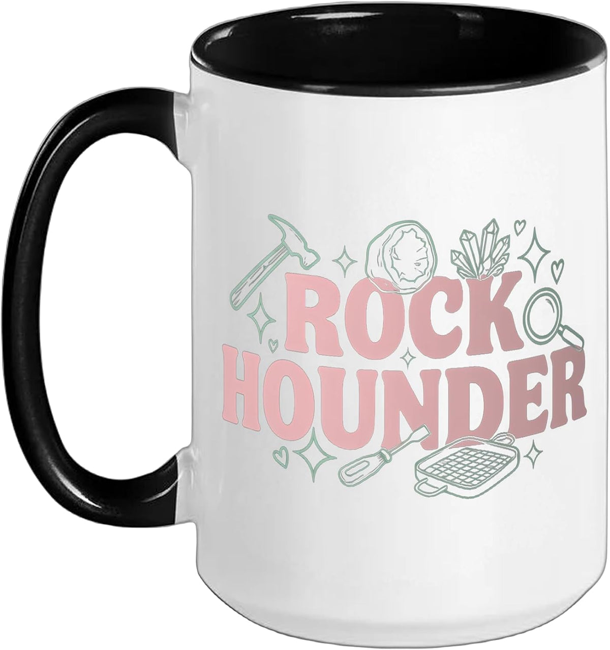 Rock Hounding Mineral Collecting Stone Hunting Geode Ceramic Mug