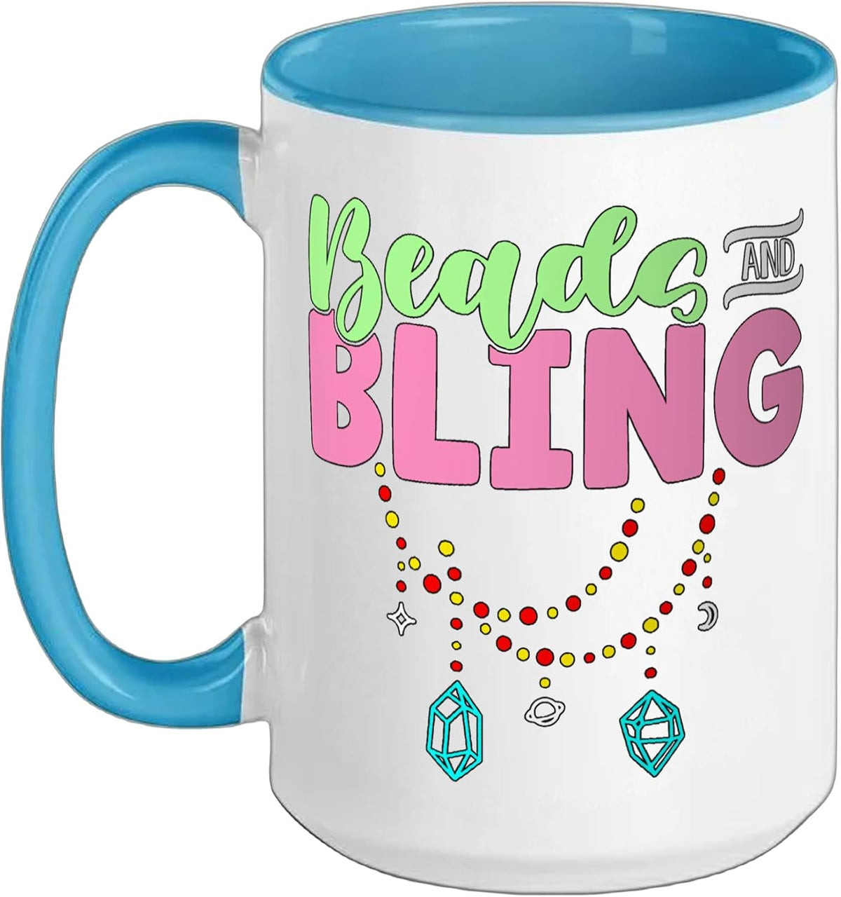 Beads And Bling Jewelry Making Beadwork Create Art Beading Ceramic Mug