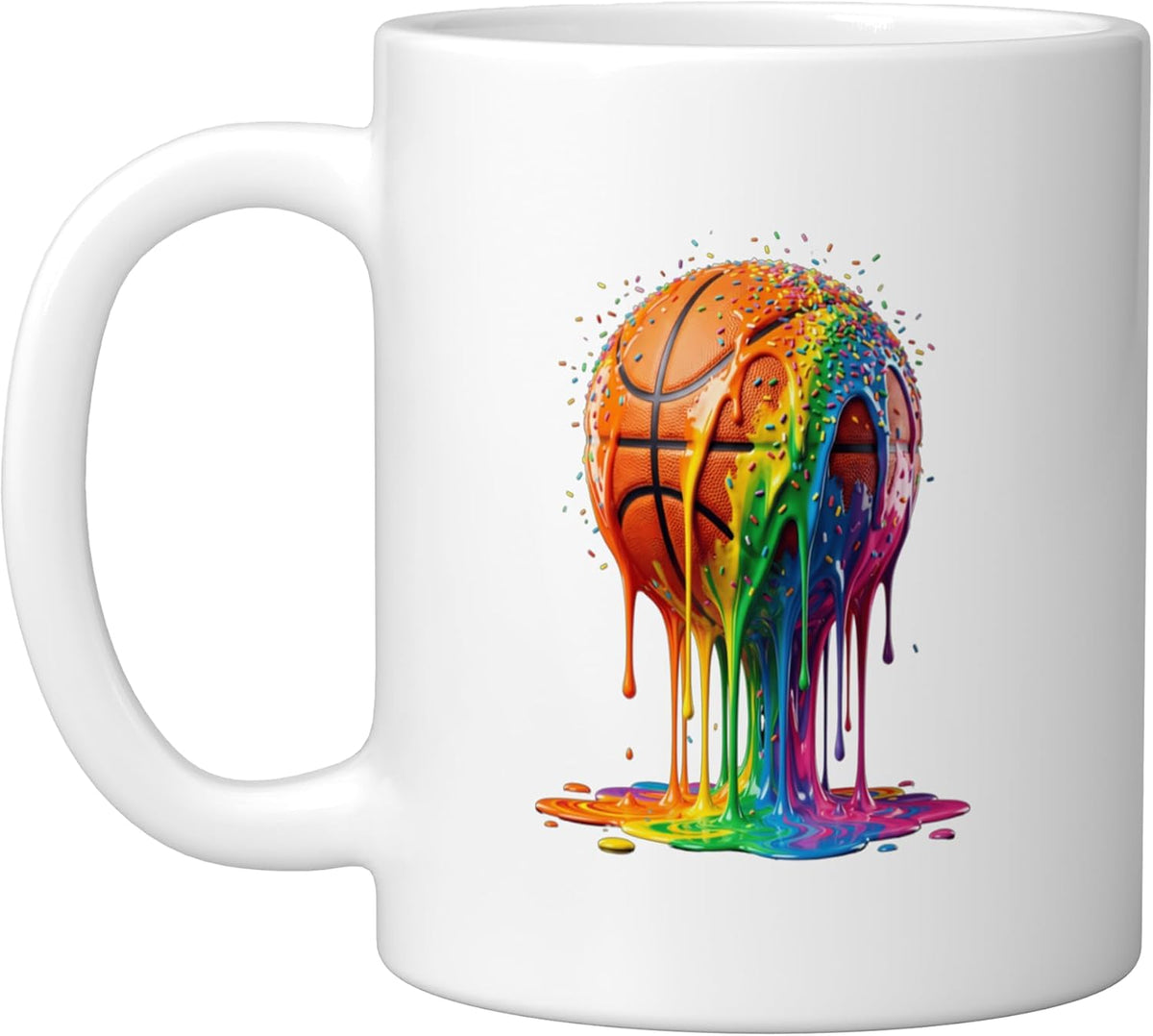 Drip Basketball Ice Cream Lover Dripping Basketball Player Ceramic Mug