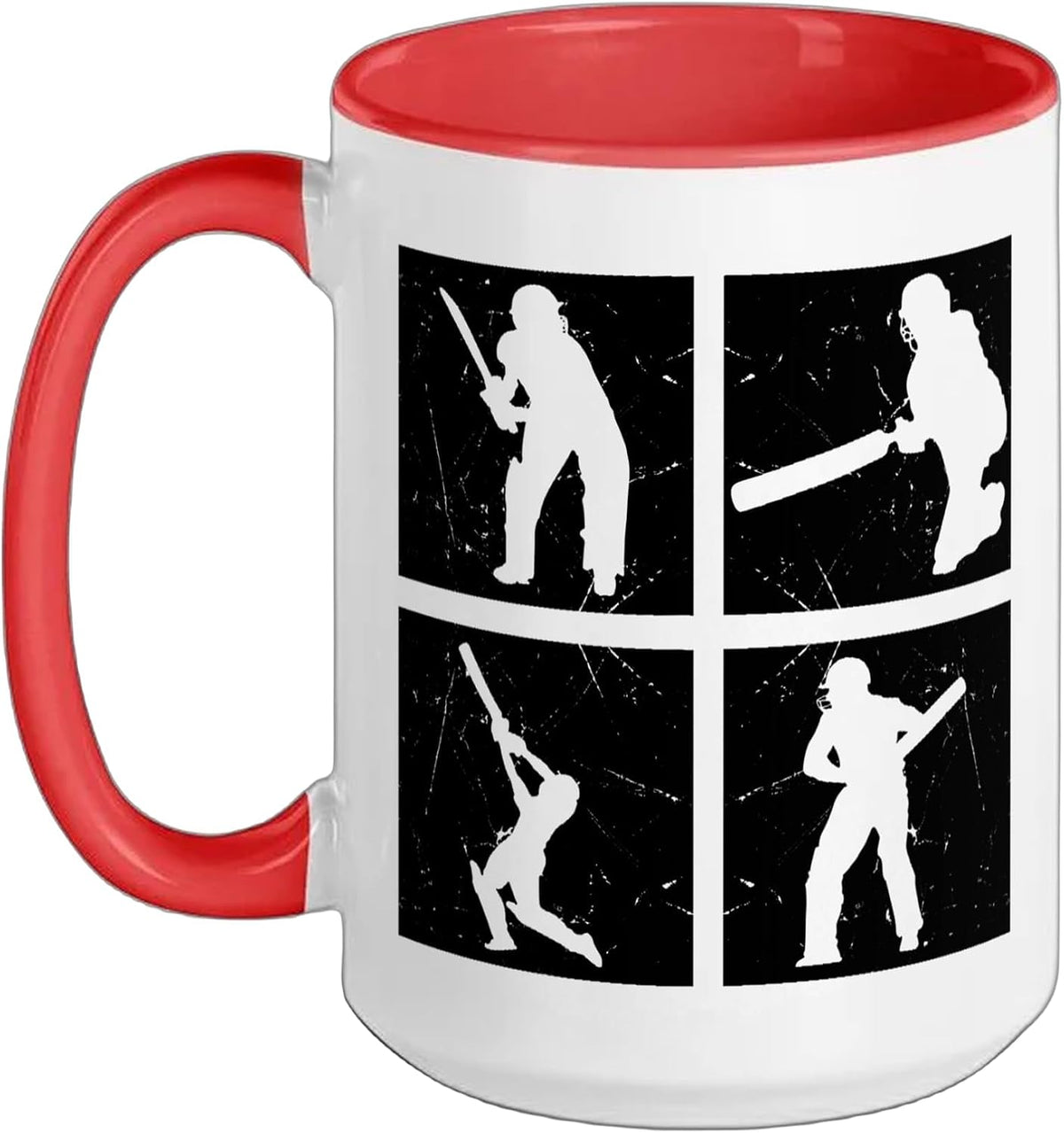 Cricket Silhouette Cricket Player Cricketing - Cricket Ceramic Mug