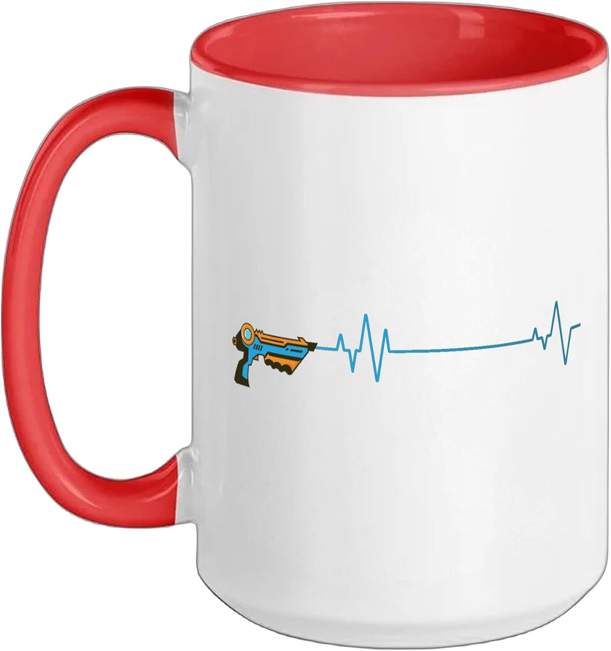 Heartbeat Line Laser Tag Ceramic Mug