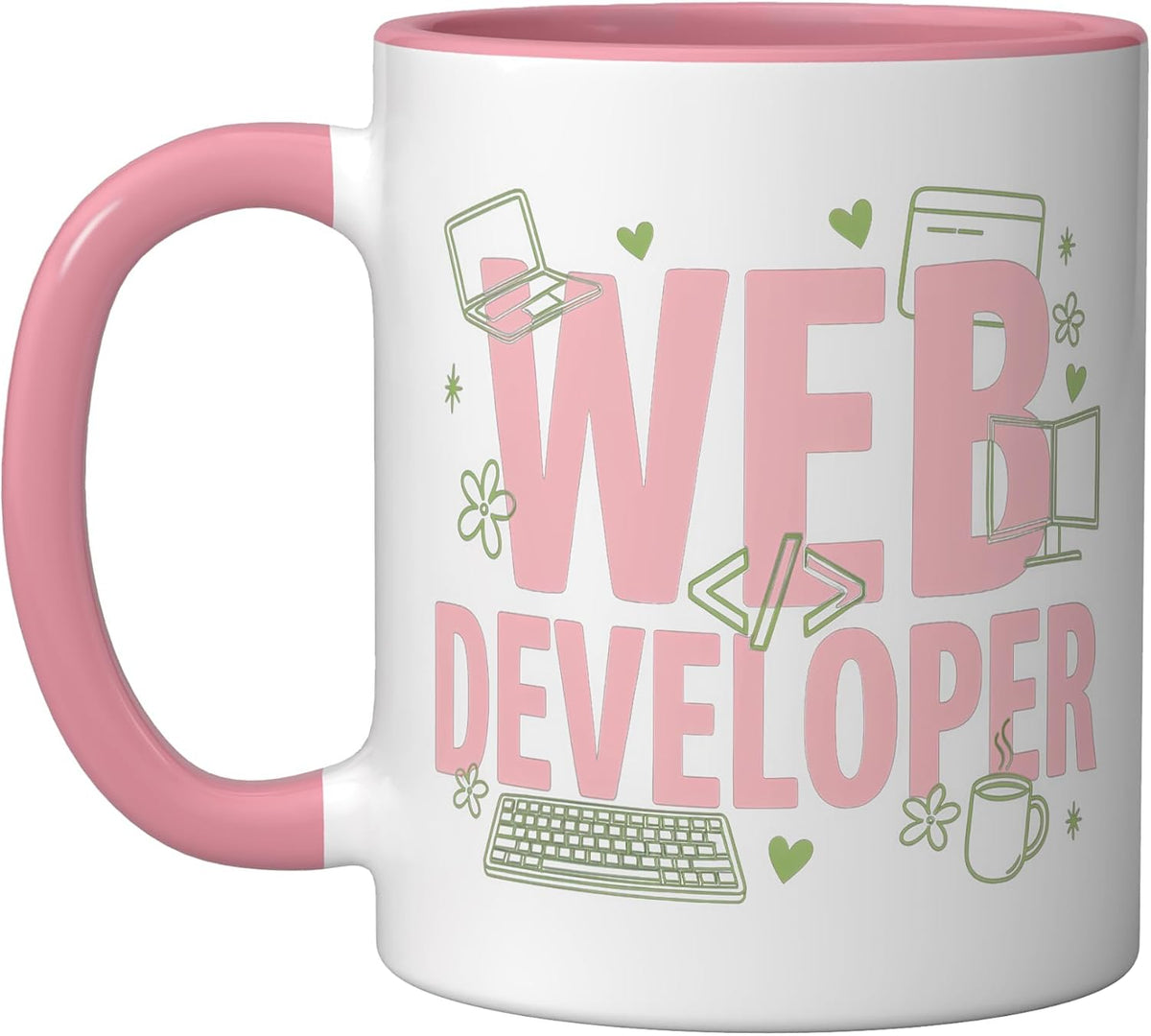 Web Developer Coder Programmer Full Stack Frontend Backend Ceramic Mug