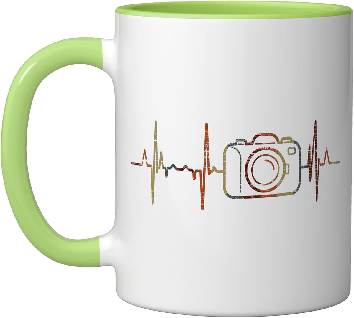Photography Heartbeat Vintage Ecg Cardiogram Retro Ceramic Mug
