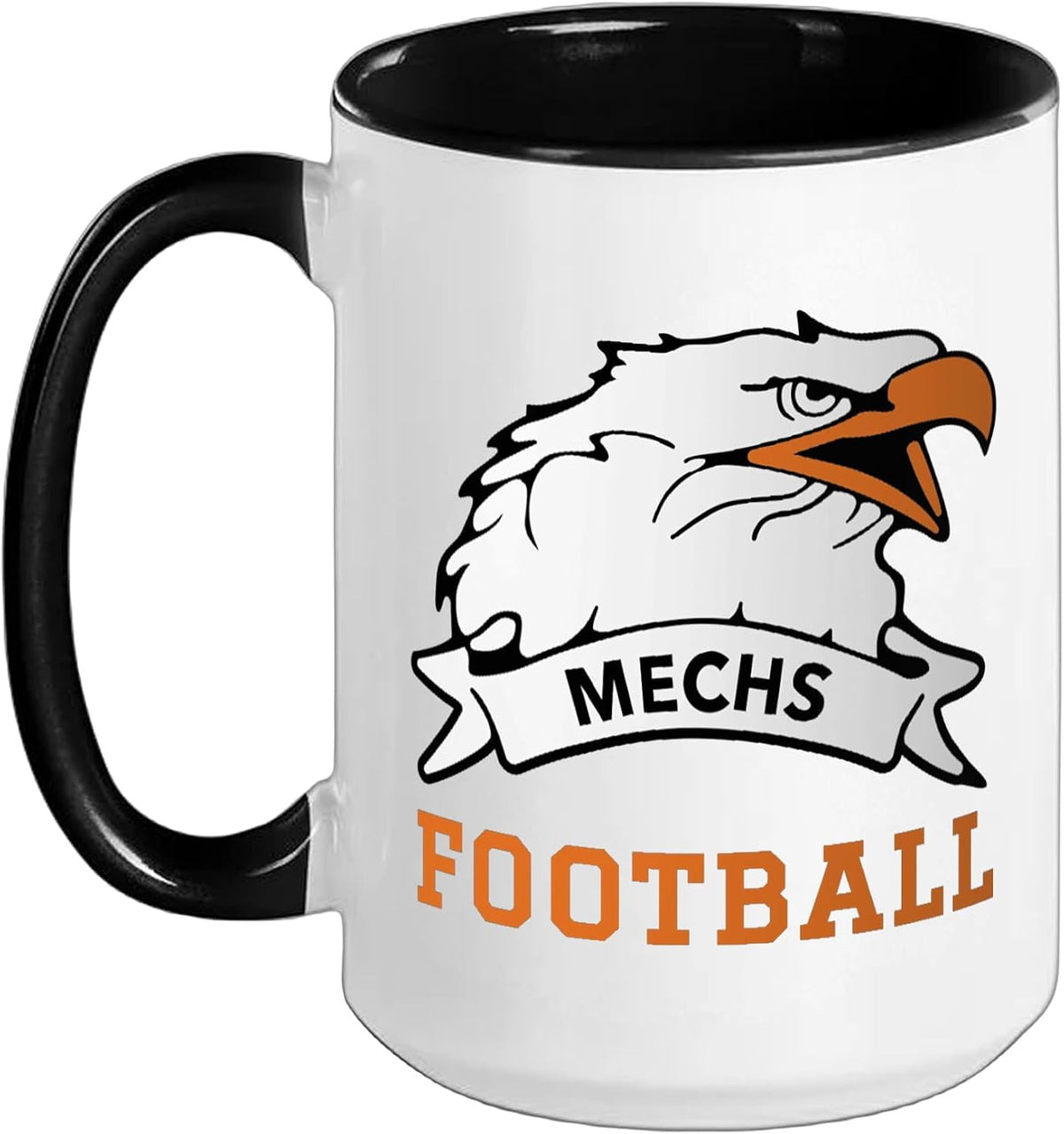 Memorial Early College Logo Football Ceramic Mug