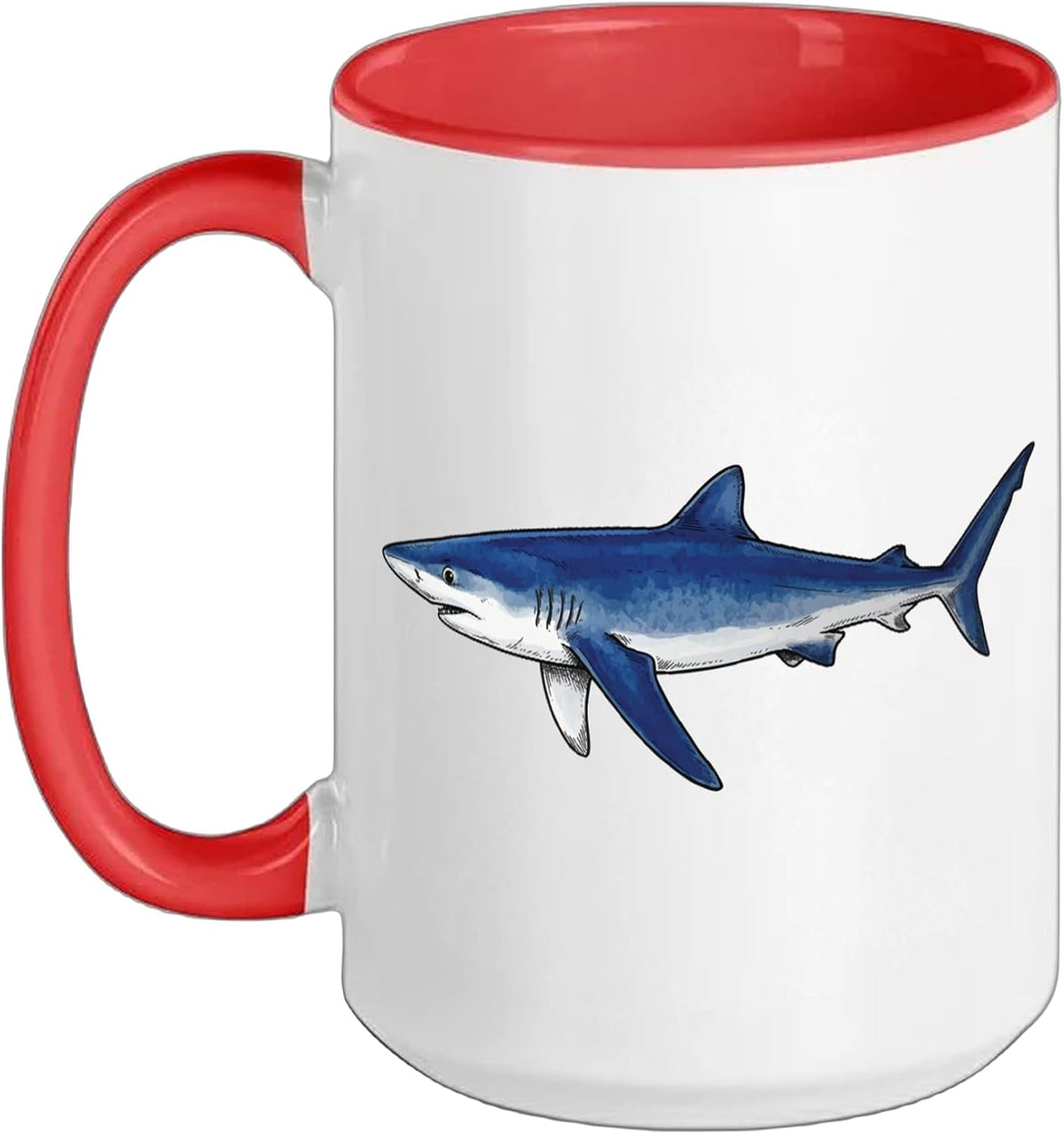 Blue Shark Ceramic Mug