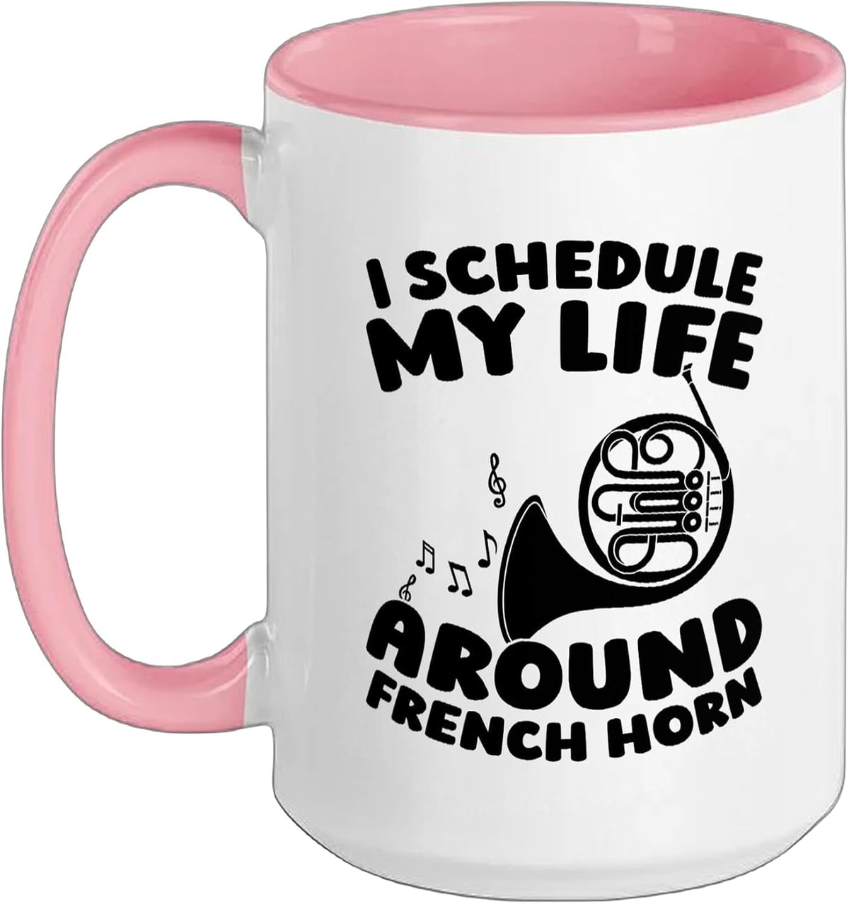 French Horn Instrument Marching Band - Brass Hornist Ceramic Mug