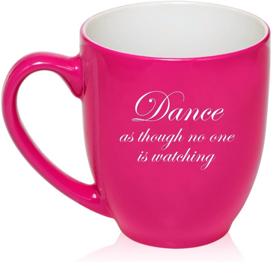 Large Bistro Mug Ceramic Coffee Tea Glass Dance As Though Ceramic Mug