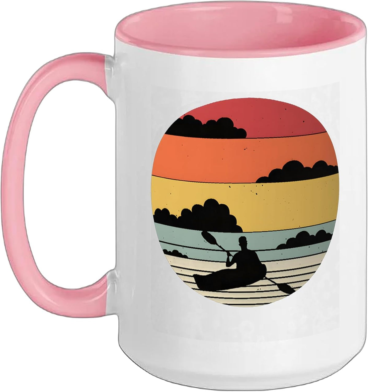 Sunset, Kayak Canoe Ceramic Mug