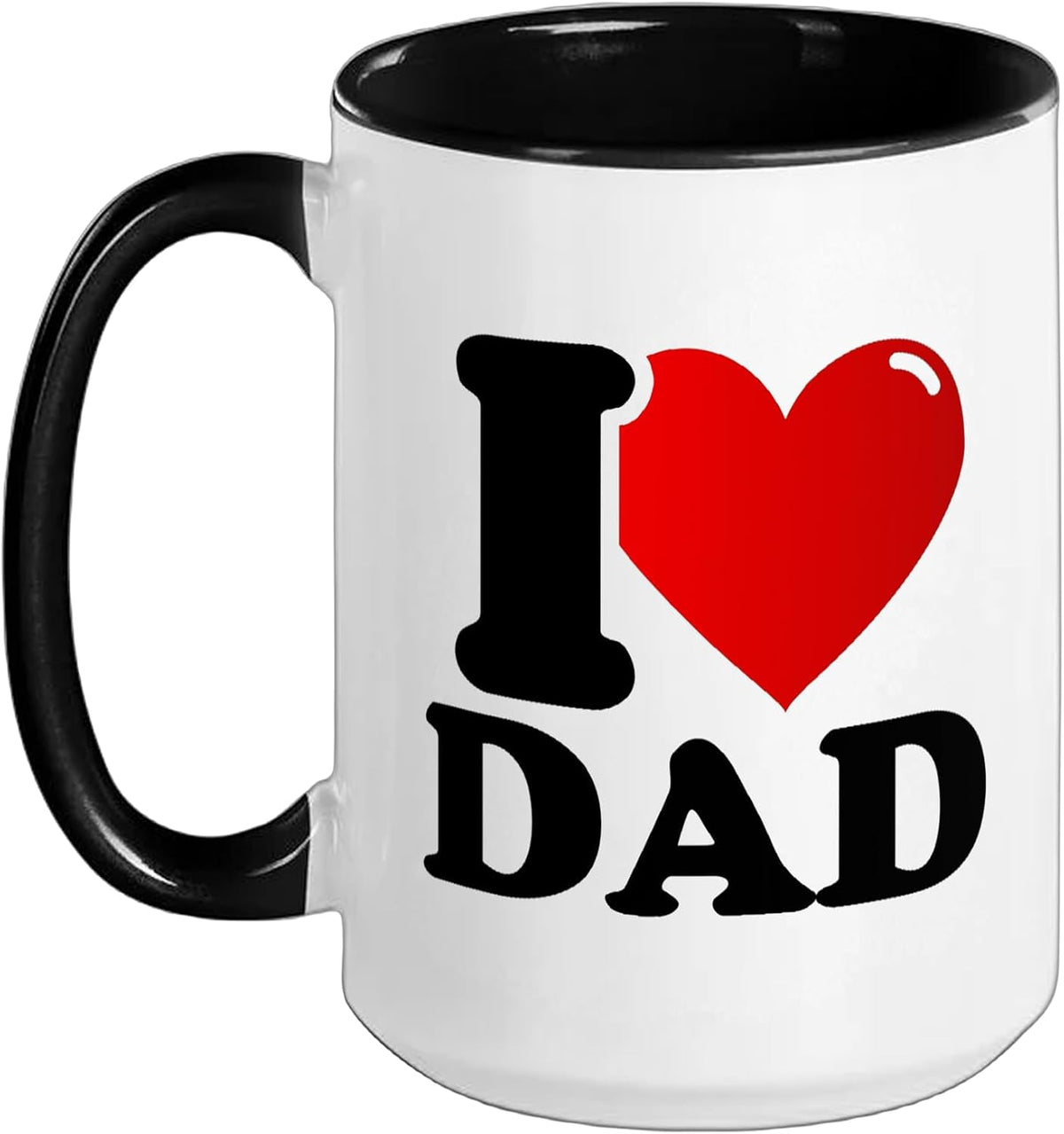 I Love Dad Christmas Ceramic Mug