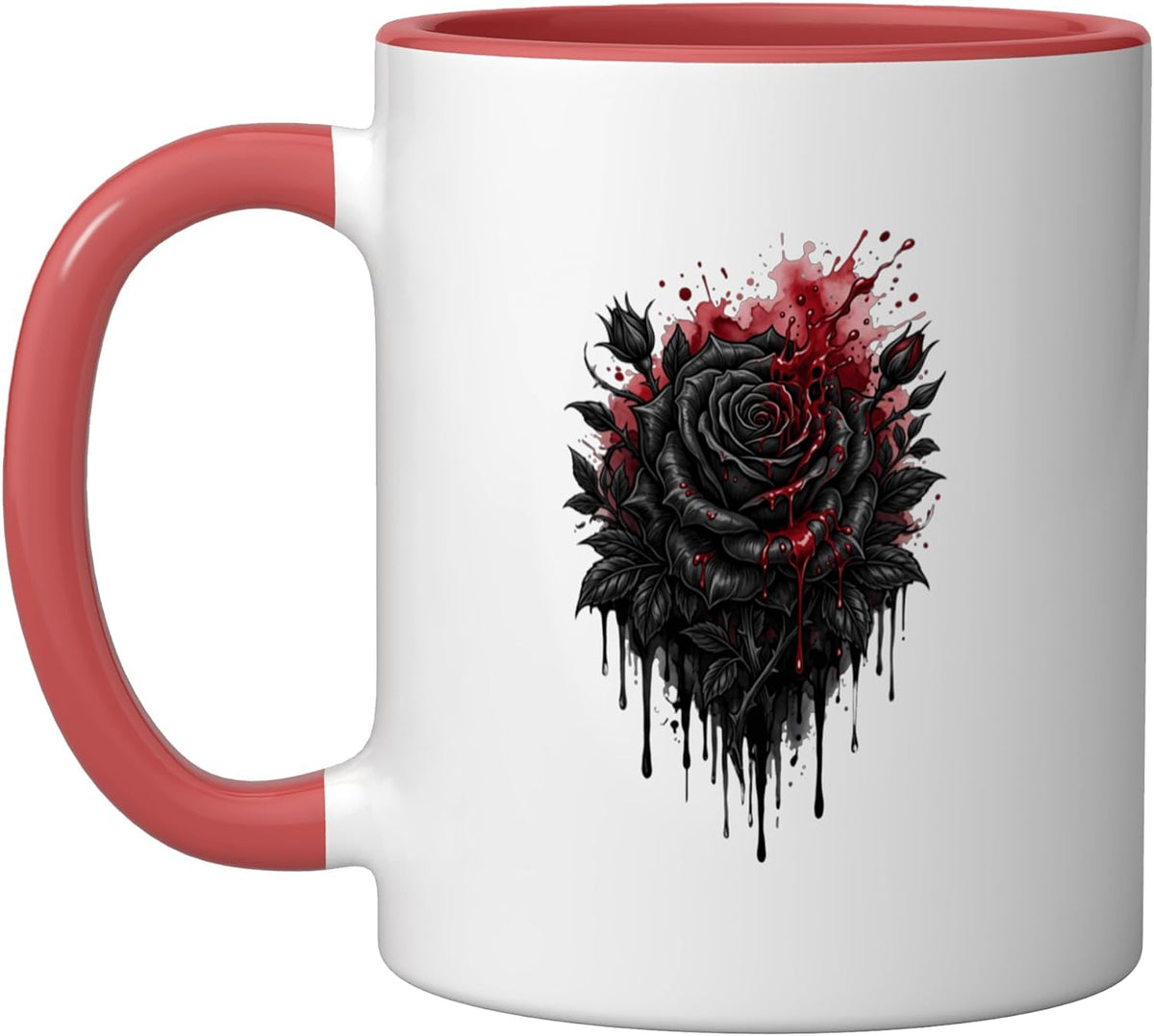 Black Rose Flower Botanist Garden Gardening Flower Rose Ceramic Mug