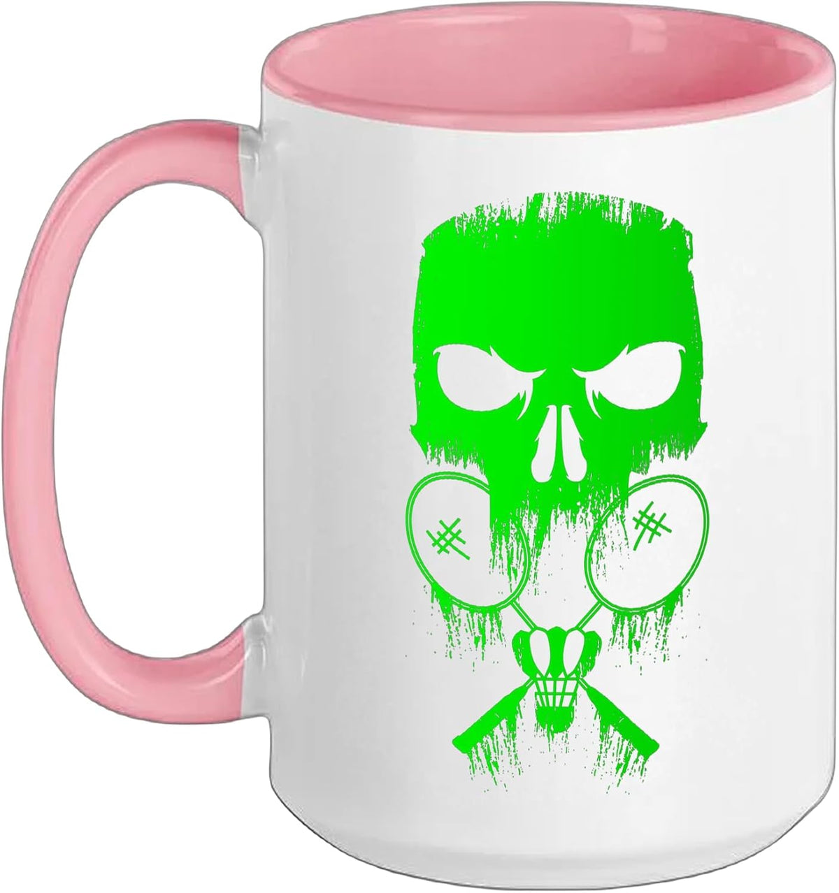 Badminton Balls Badminton Rackets Shuttlecock Game Ceramic Mug