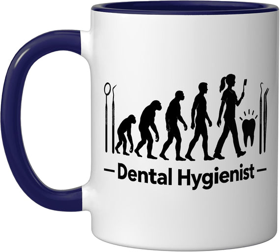 Dental Hygienist Evolution Dentist Ceramic Mug