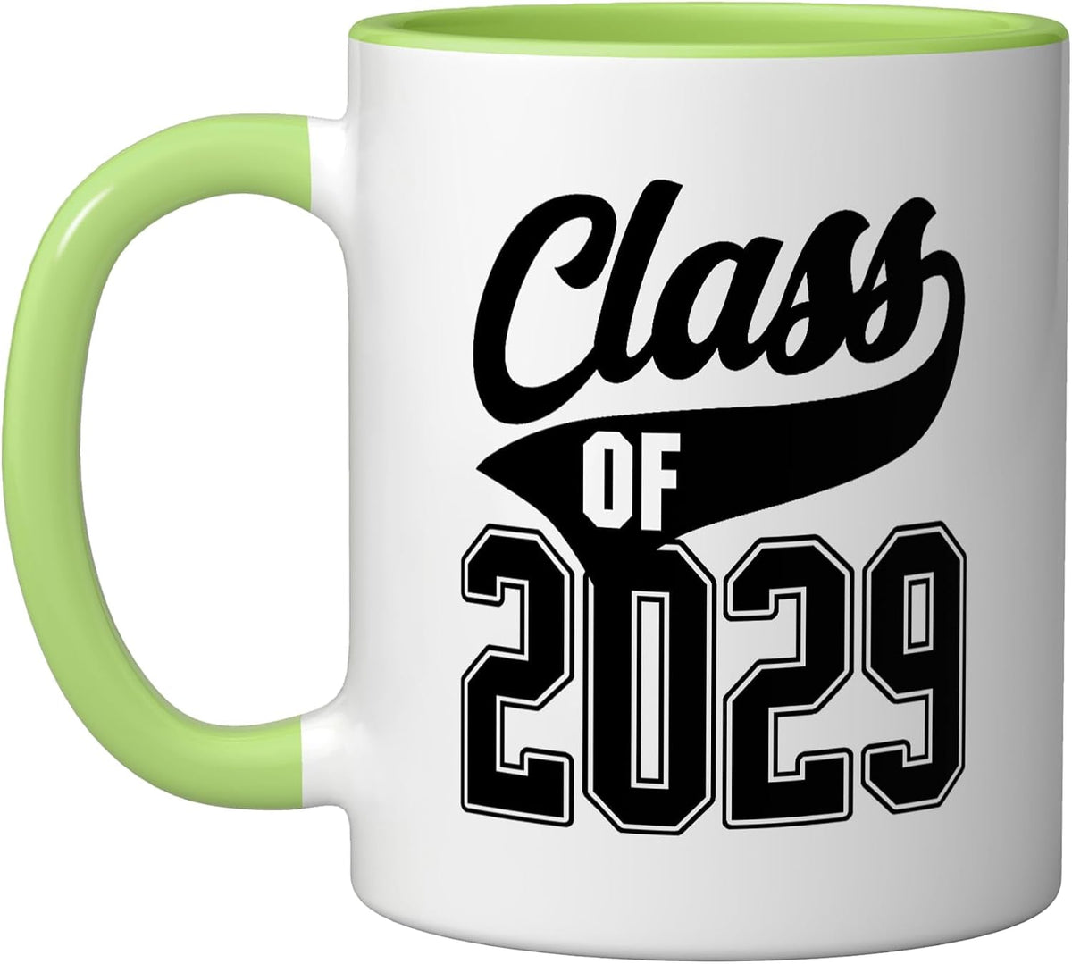 Class Of 2029 Grow With Me Graduate Athletic Style Ceramic Mug