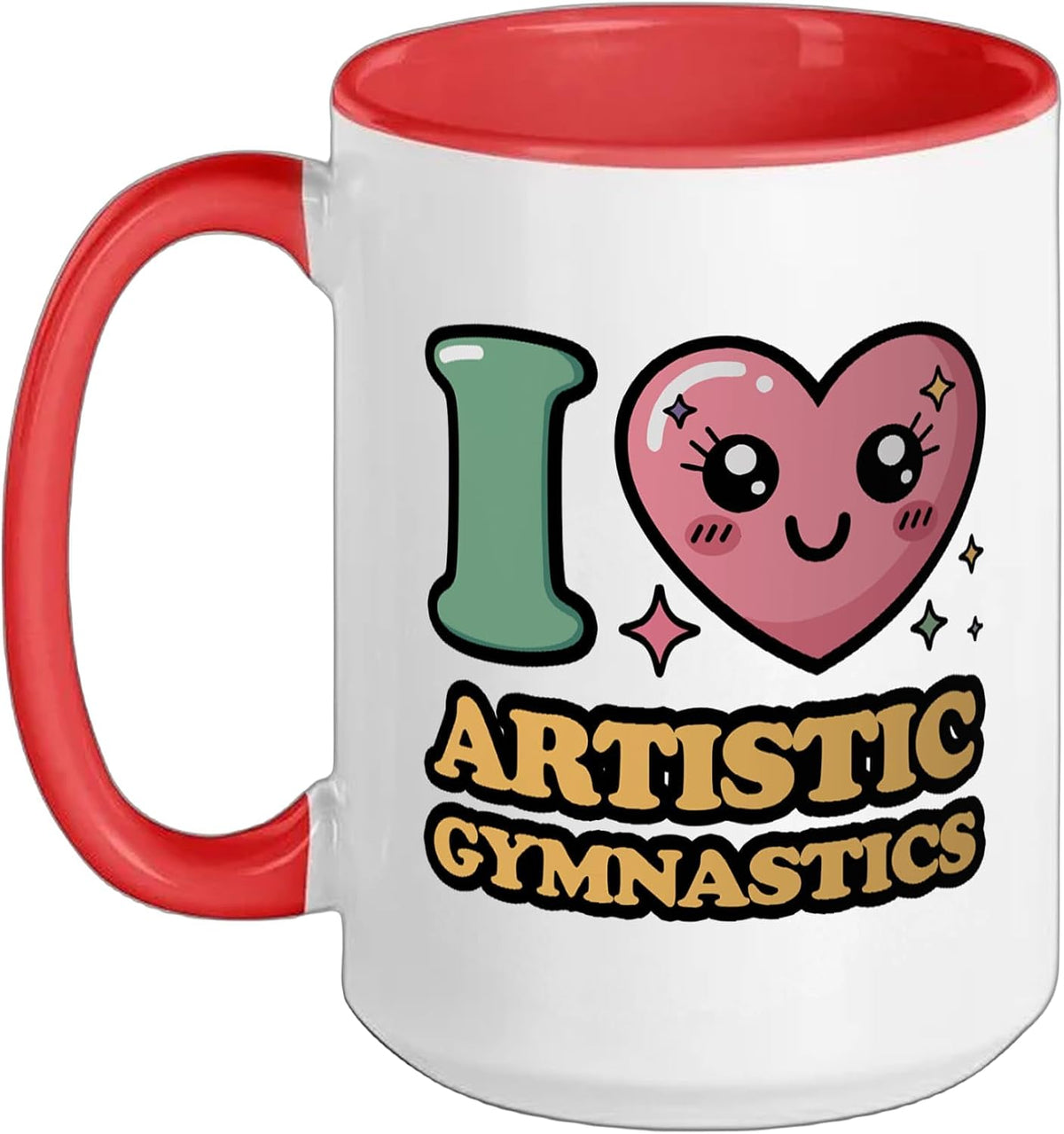 I Love Artistic Gymnastics Ceramic Mug