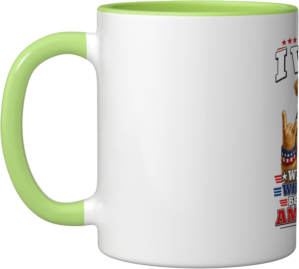Funny Patriotic Golden Retriever Dog 4th Of July Ceramic Mug