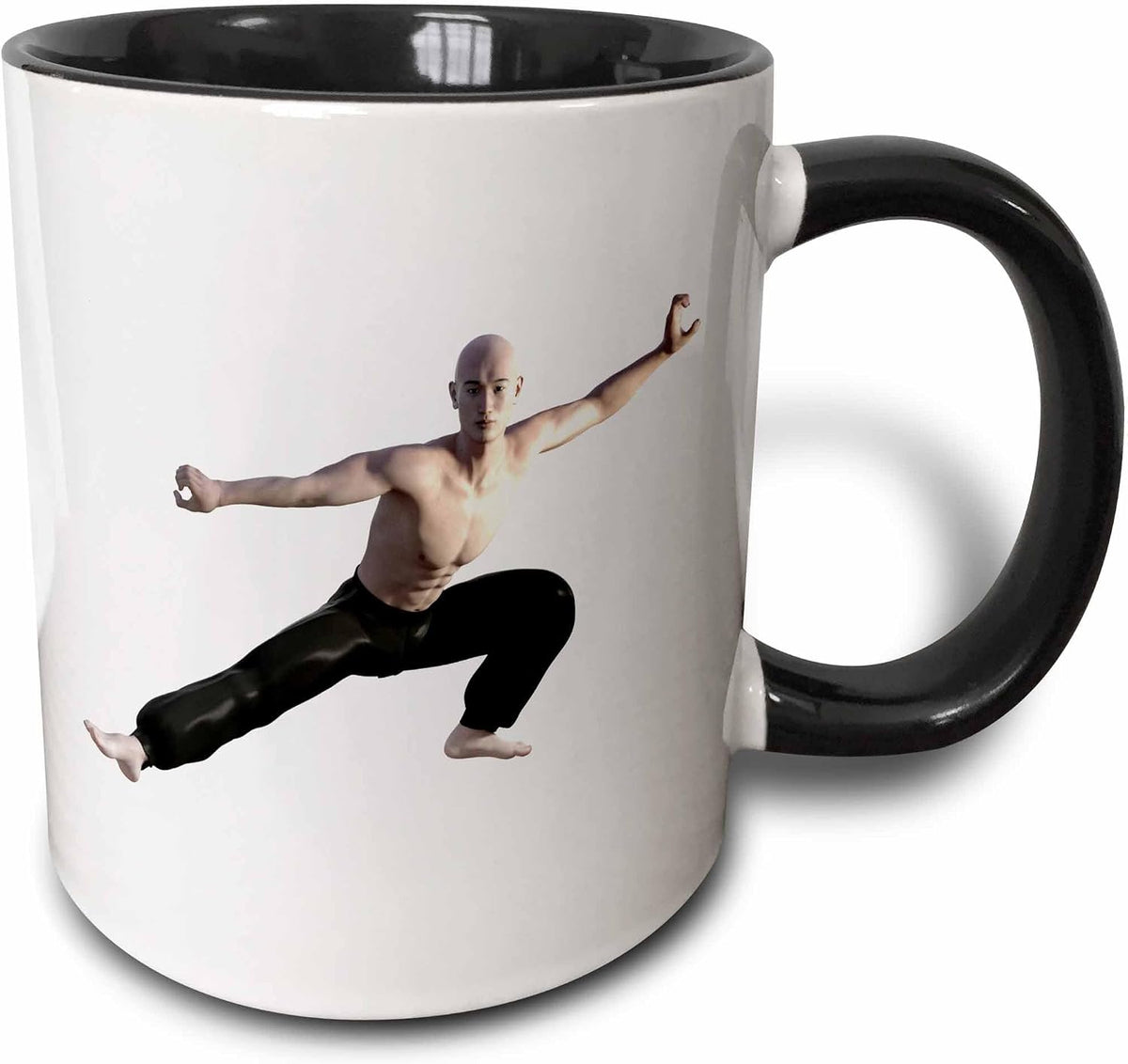 A Wushu Martial Artist In A Split Form Ceramic Mug