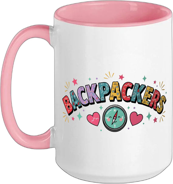 Backpacking Backpacker Backpackers Trip Trail Hike Camp Ceramic Mug