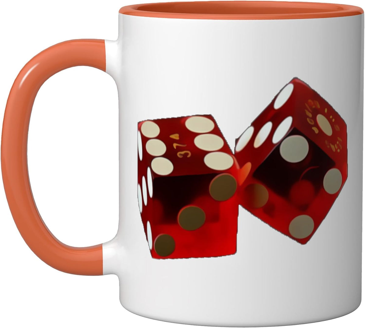 Casino Le Red Rolling Dice Ceramic Mug
