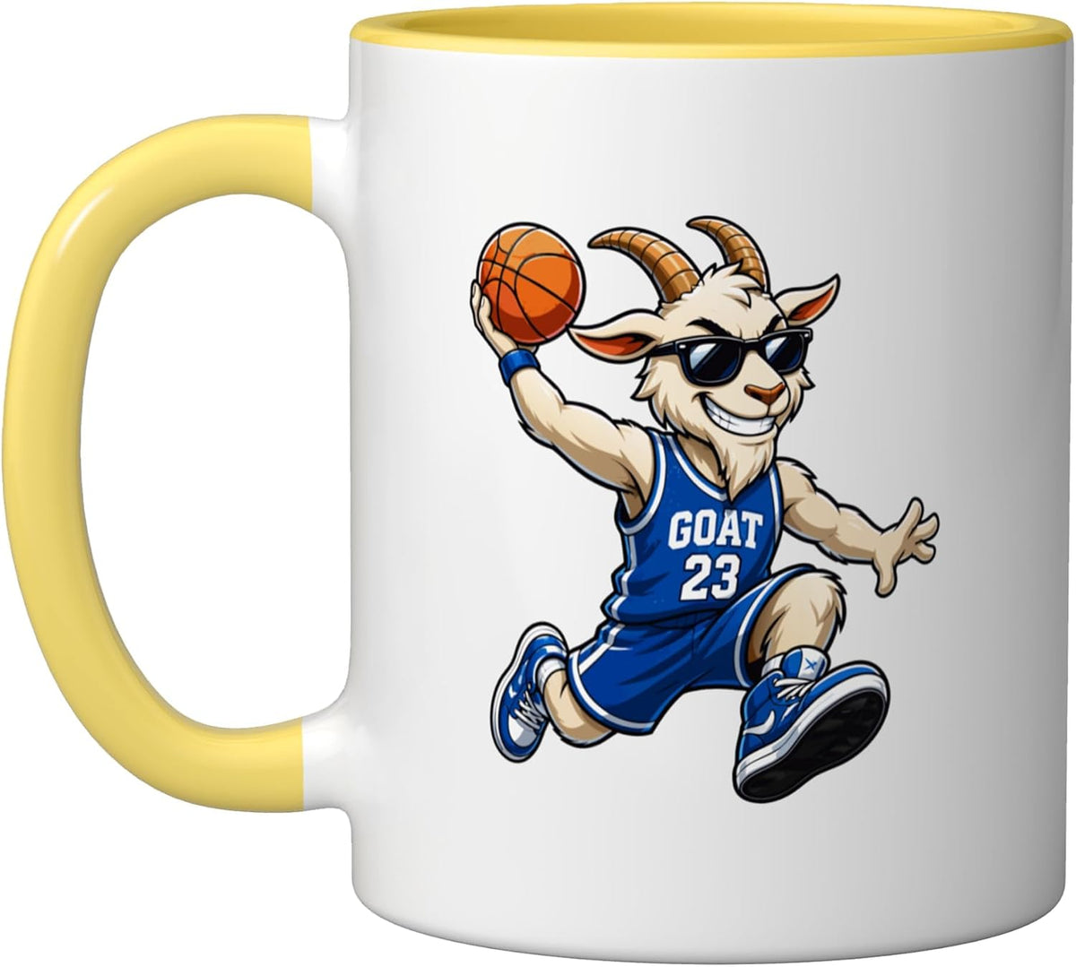 G. O. A. T. Basketball Goat Ceramic Mug