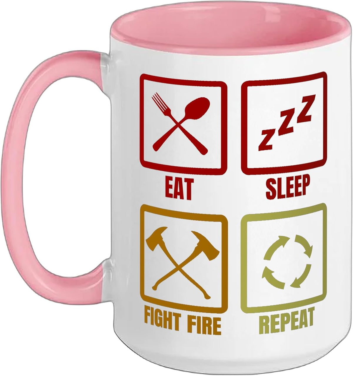 Firefighter Schedule Firefighting Team Fire Brigade Ceramic Mug