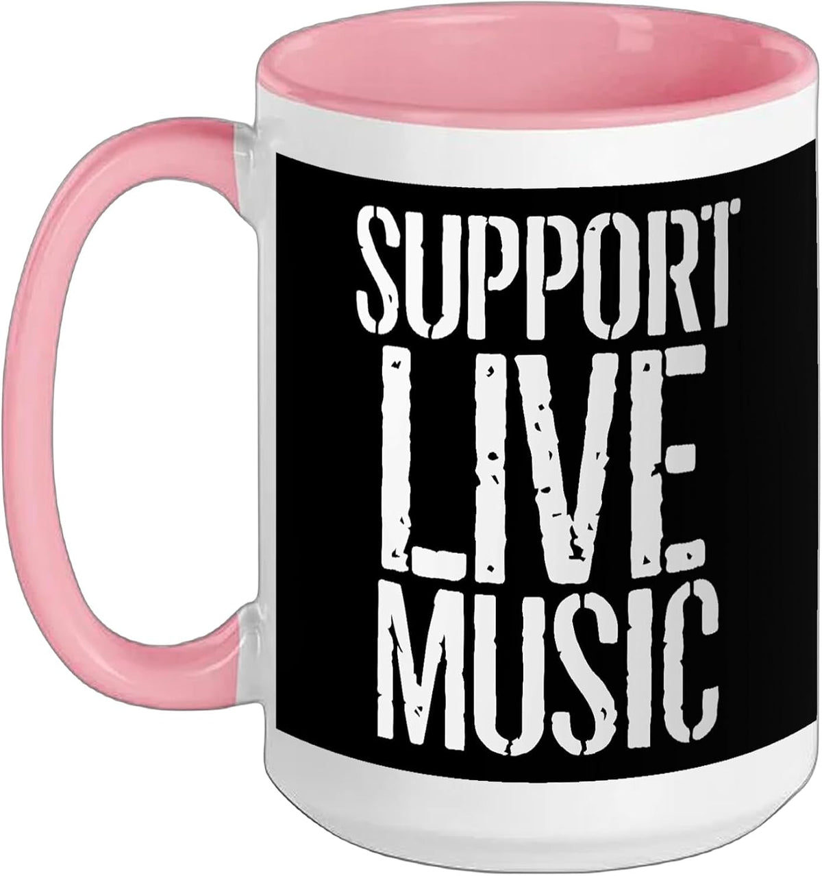 Support Live Music Local Bands Local Music Concert Ceramic Mug