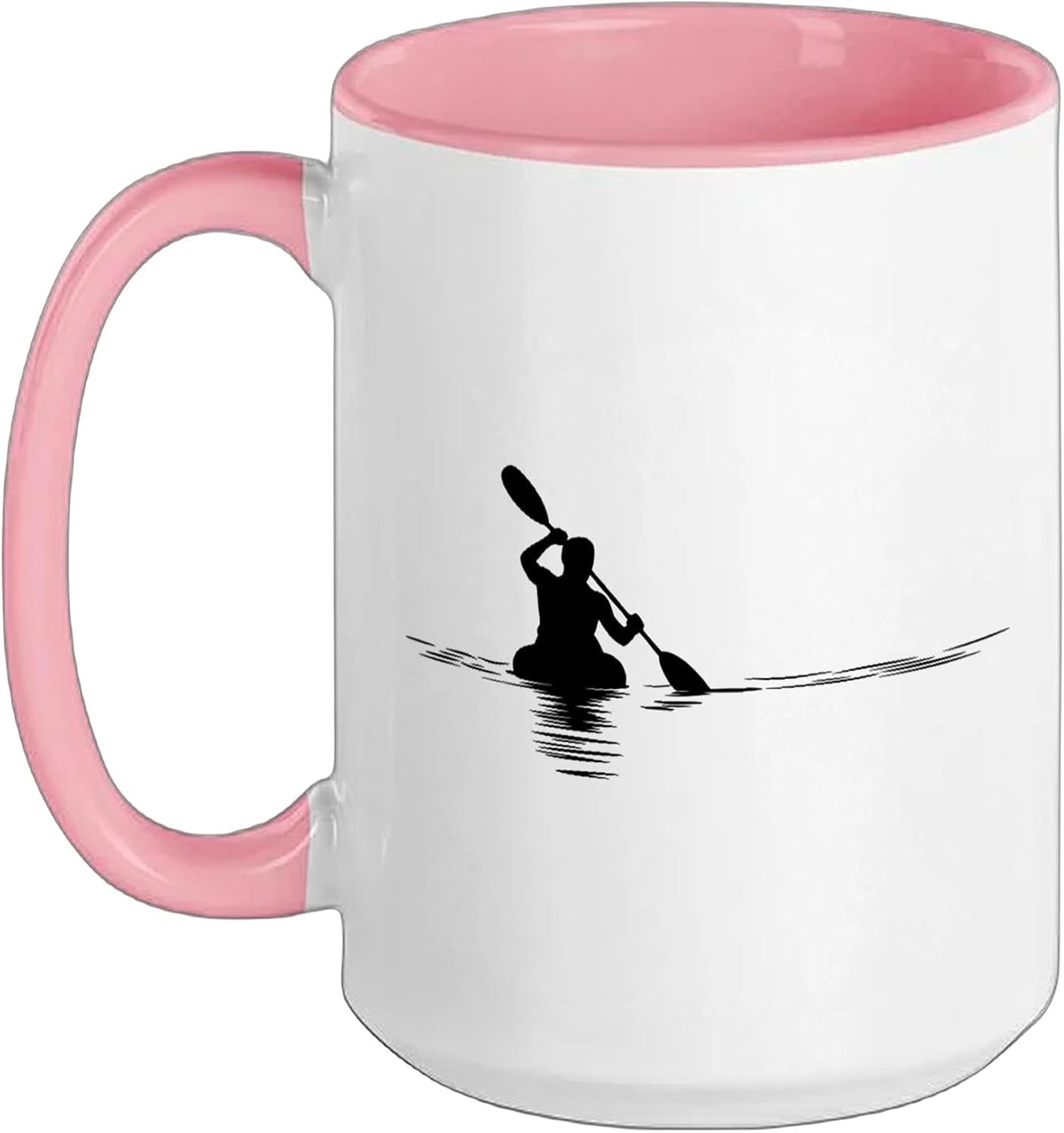 Kayaker Slalom Paddle Rapids Whitewater Kayak Ceramic Mug