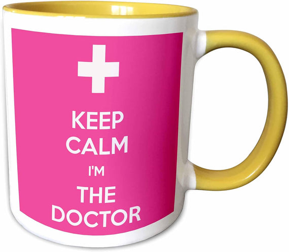 Keep Calm Im The Doctor. Pink Ceramic Mug