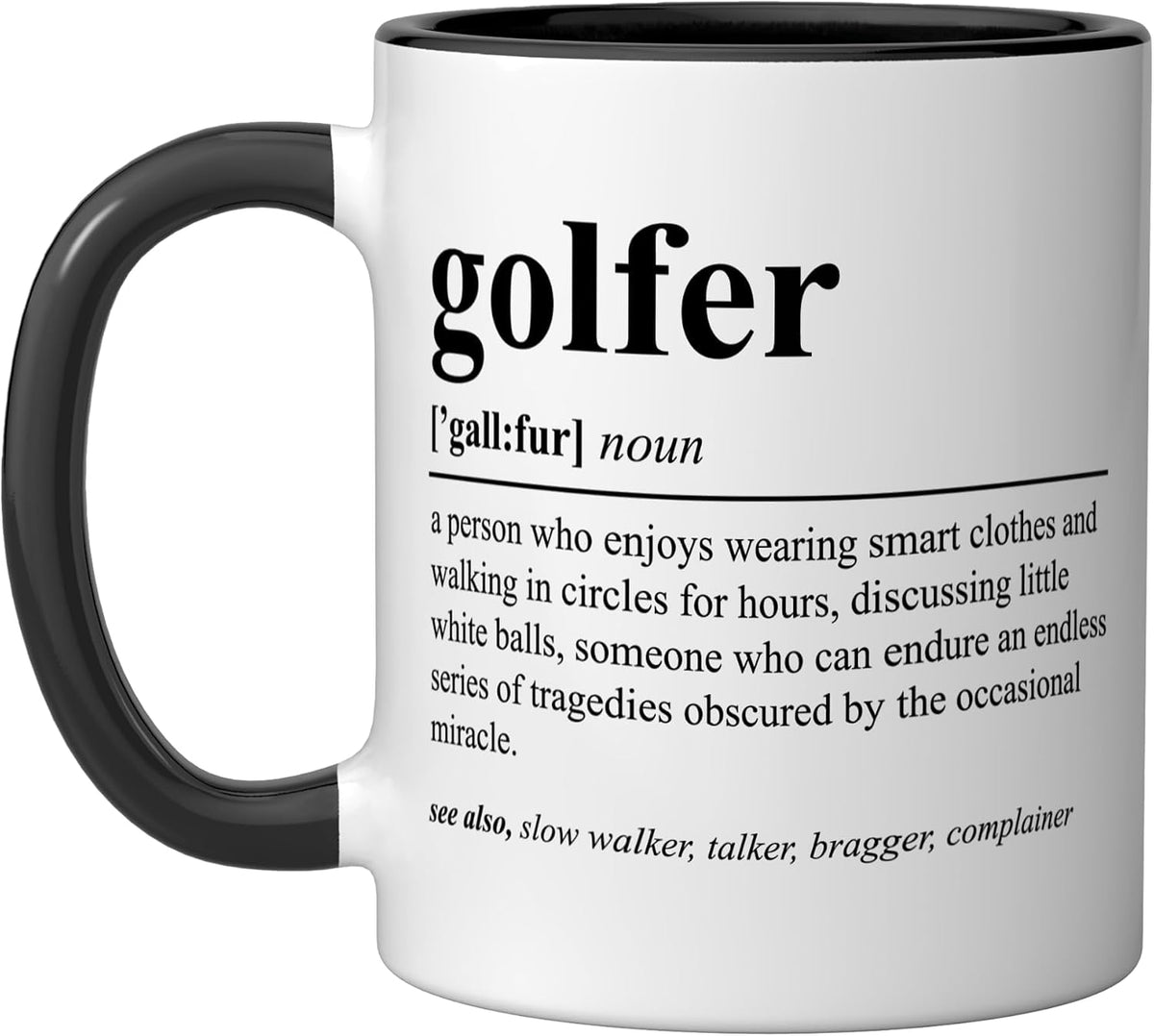 Golfer Definition Funny Golf Coffee Ceramic Mug