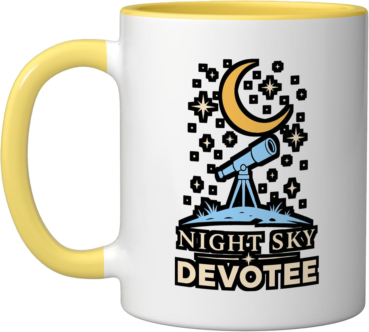 Sky Devotee Telescope Astronomy Star Gazing Ceramic Mug