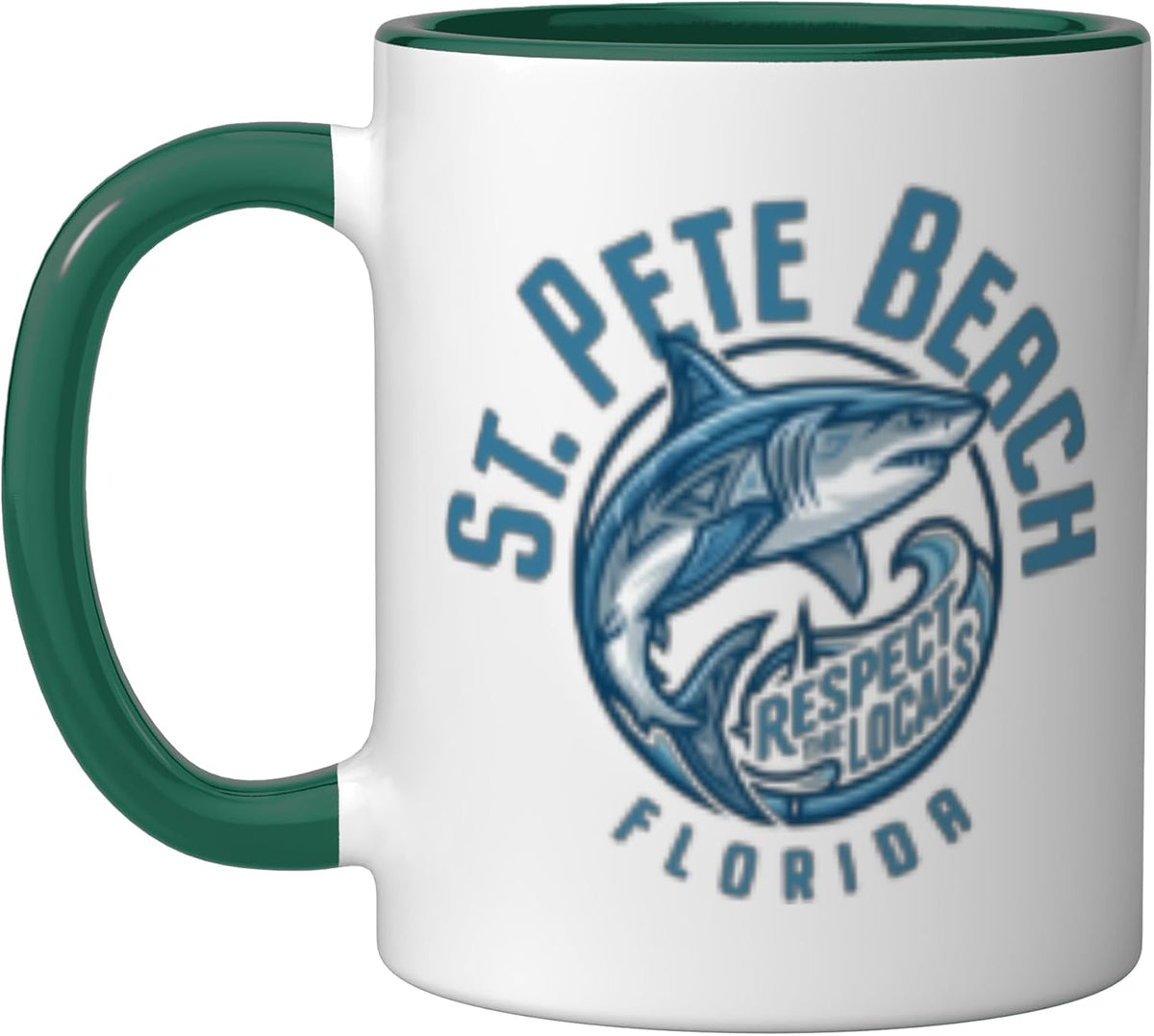 St. Pete Beach Florida Shark Design Ceramic Mug
