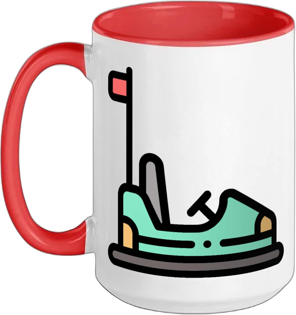 Bumper Car Carnival Amusement Park Ride Dodgem Ceramic Mug
