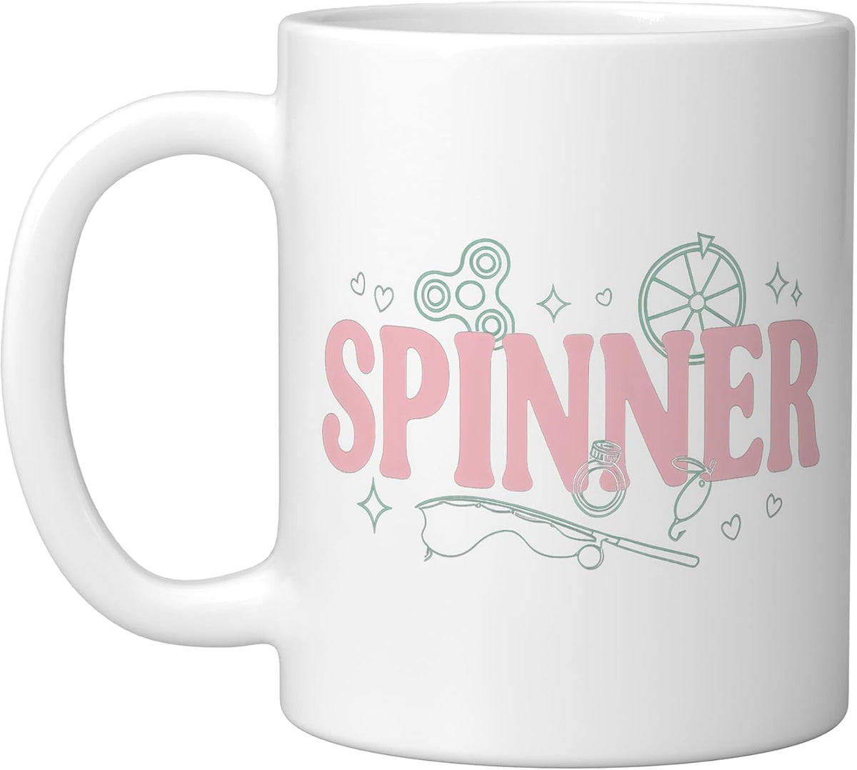 Spinner Fishing Bait Fidget Hobby Spinners Ceramic Mug