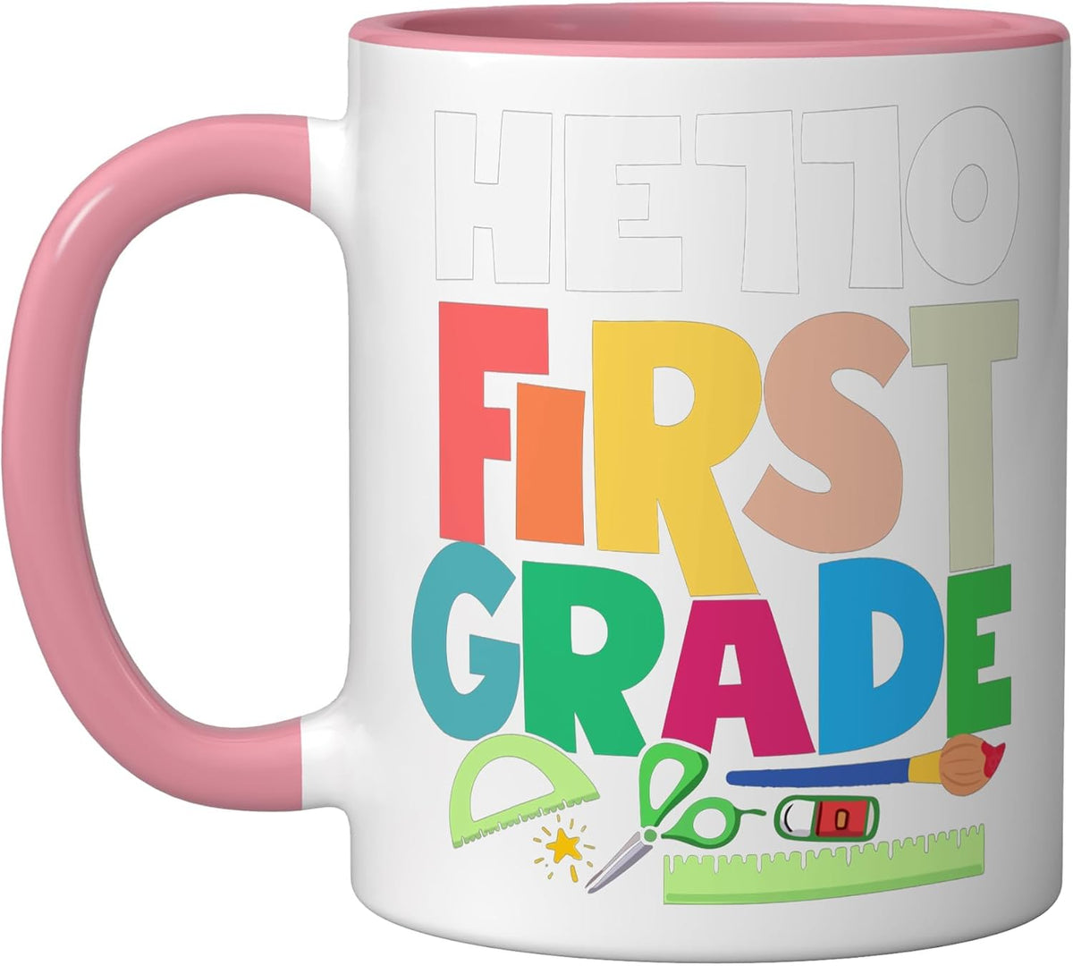 Hello First Grade Back To School Teacher Gift Ceramic Mug