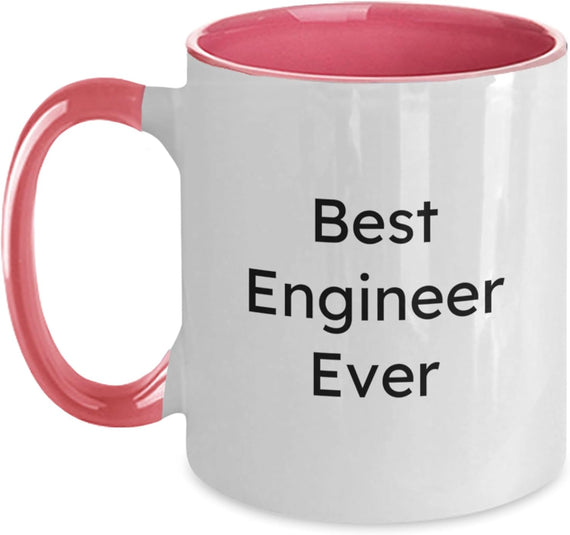 Best Engineer Ever Minimalist Text Ceramic Mug