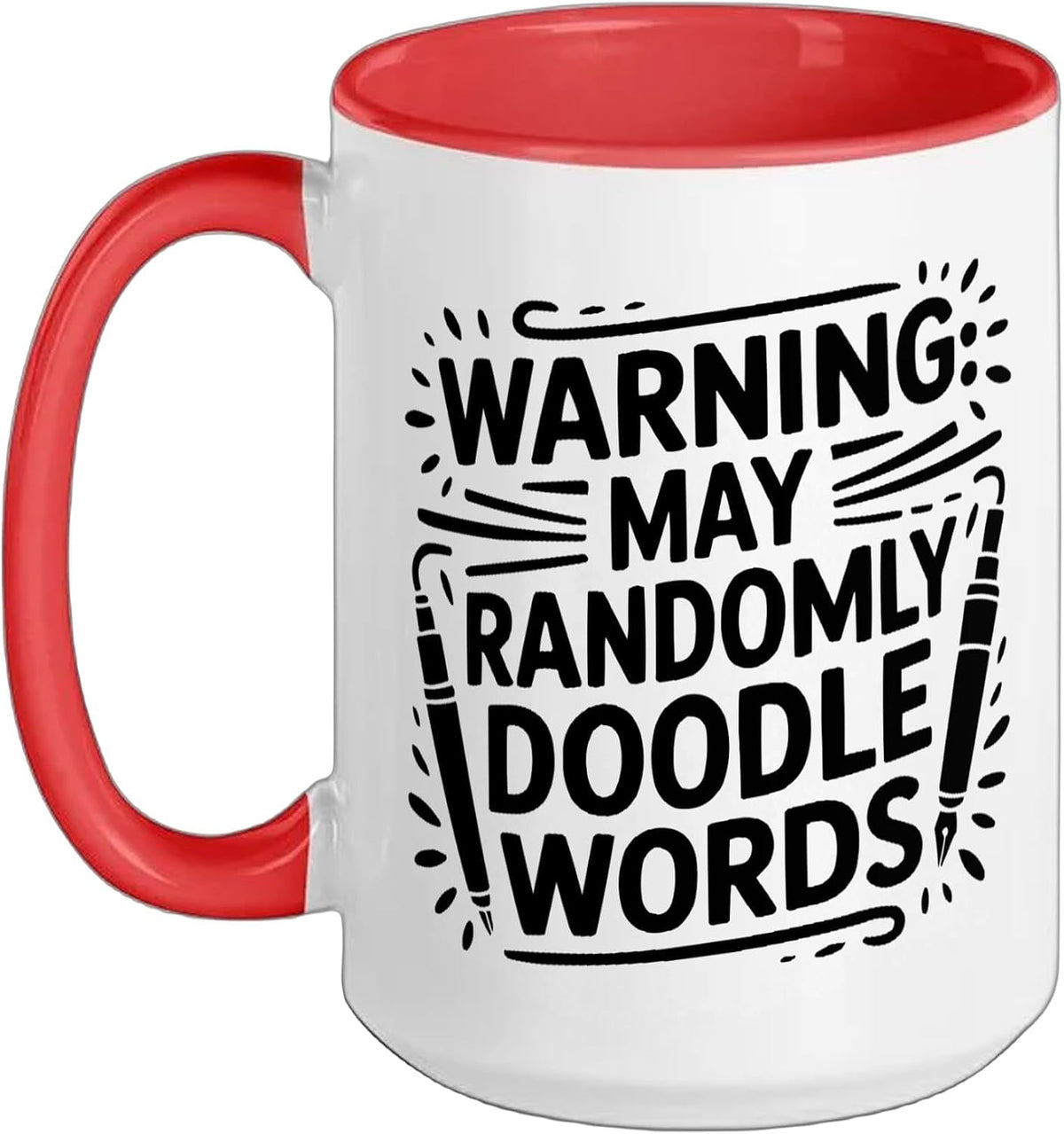 Calligraphy Calligraphic Writing Lettering Typography Ceramic Mug