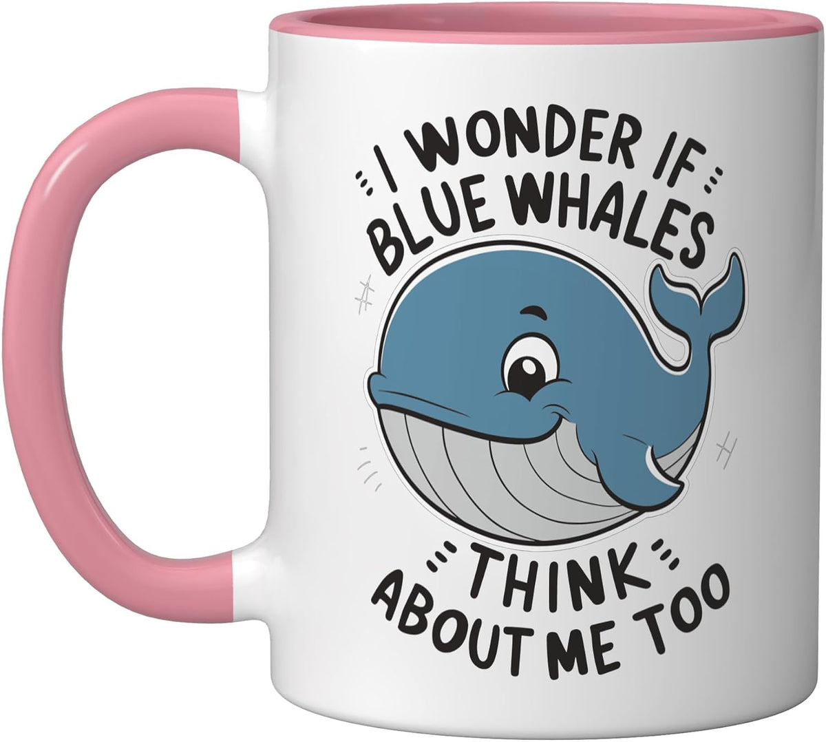 Blue Whales Think About Me, Marine Lover Whale Watching Ceramic Mug