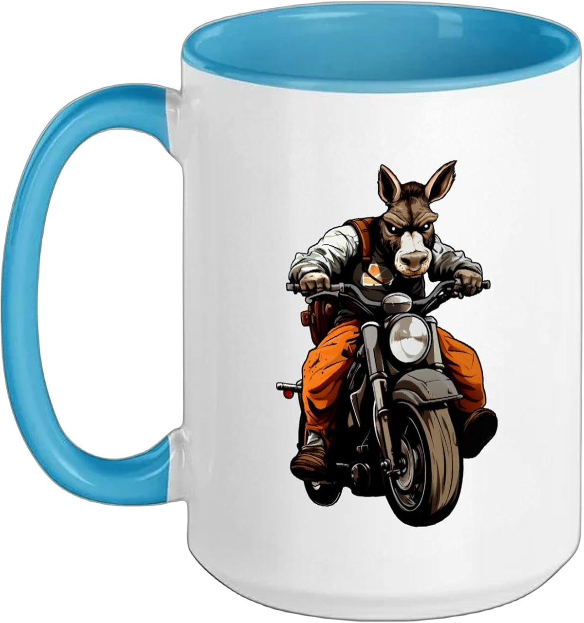Motorcycle Donkey Ceramic Mug