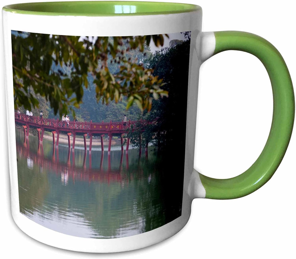 Huc Bridge Over Haan Kiem Lake, Hanoi Ceramic Mug