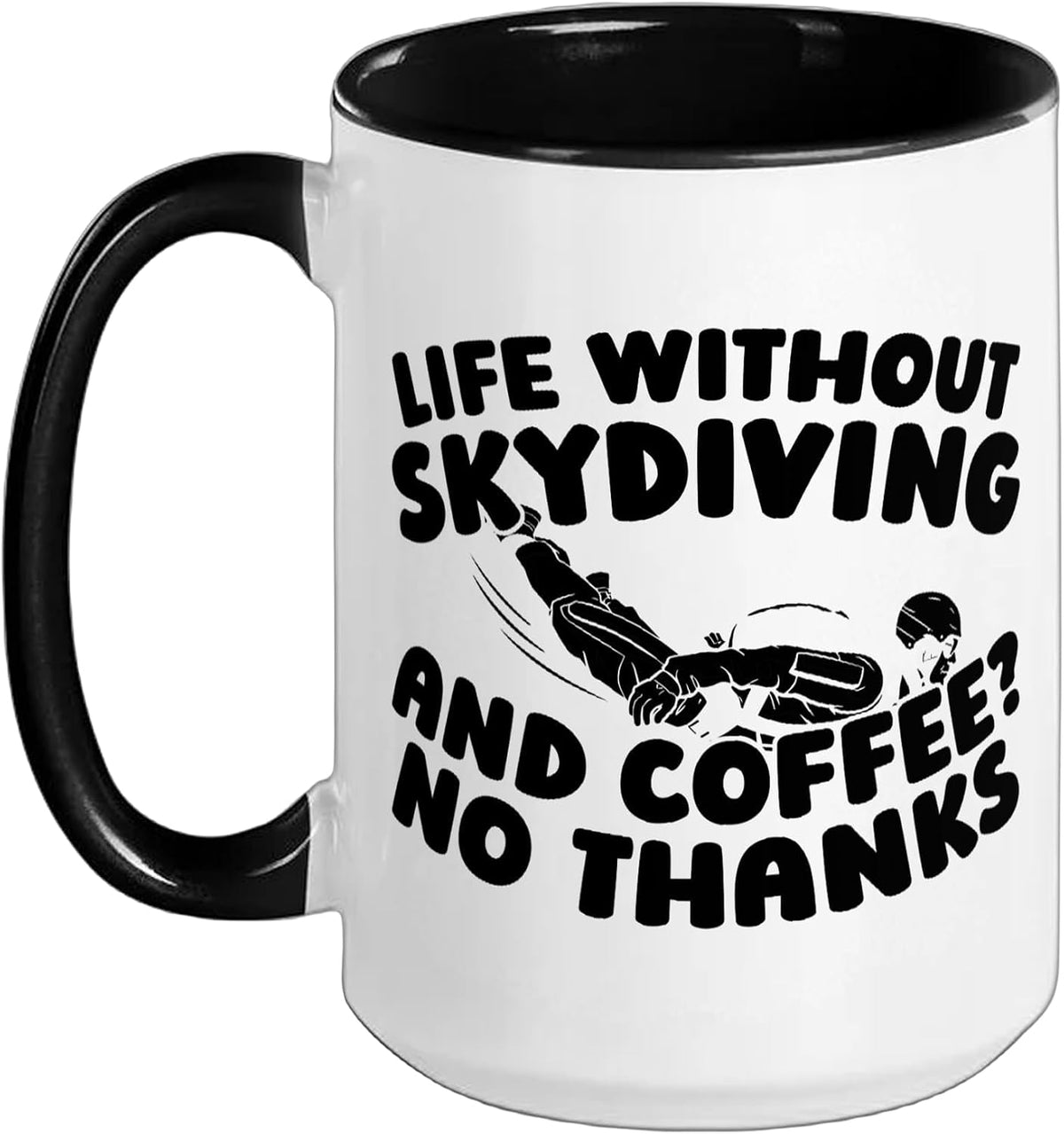 Skydiving Sky - Surfing Parachuting Skydiver Ceramic Mug