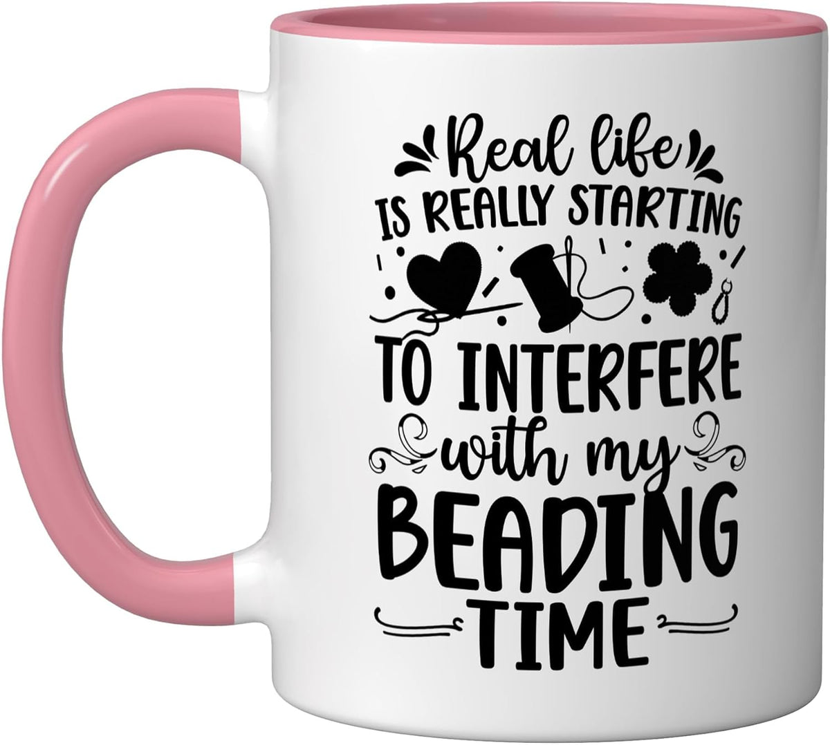 My Beading Time Beadwork Beader Bead Ceramic Mug