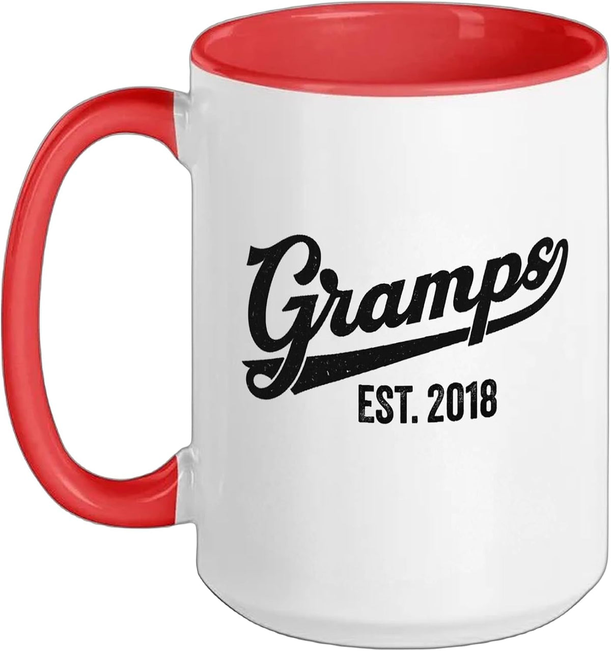 Gramps Est. 2018 Vintage Grandfather Christmas Ceramic Mug