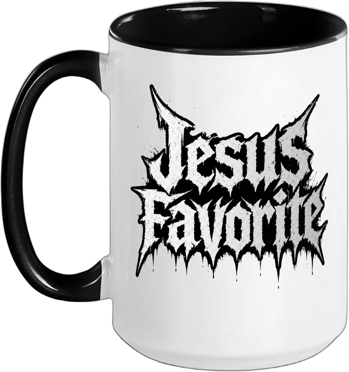 Jesus Favorite Gothic Metal, Christianity Halloween Ceramic Mug