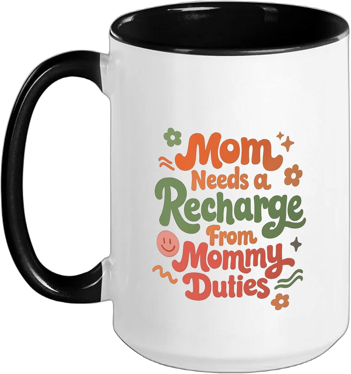 Mom Needs A Recharge From Mommy Duties - Best Mom Mama Ceramic Mug
