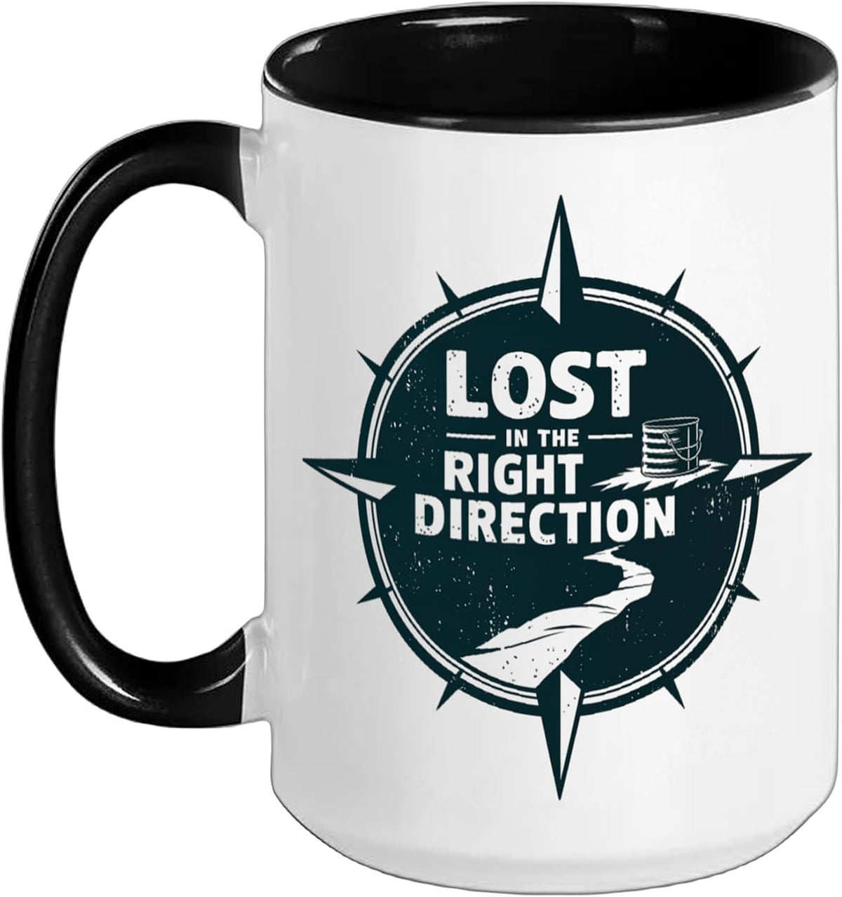 Lost In The Right Direction Geocache Hunting & Geocaching Ceramic Mug