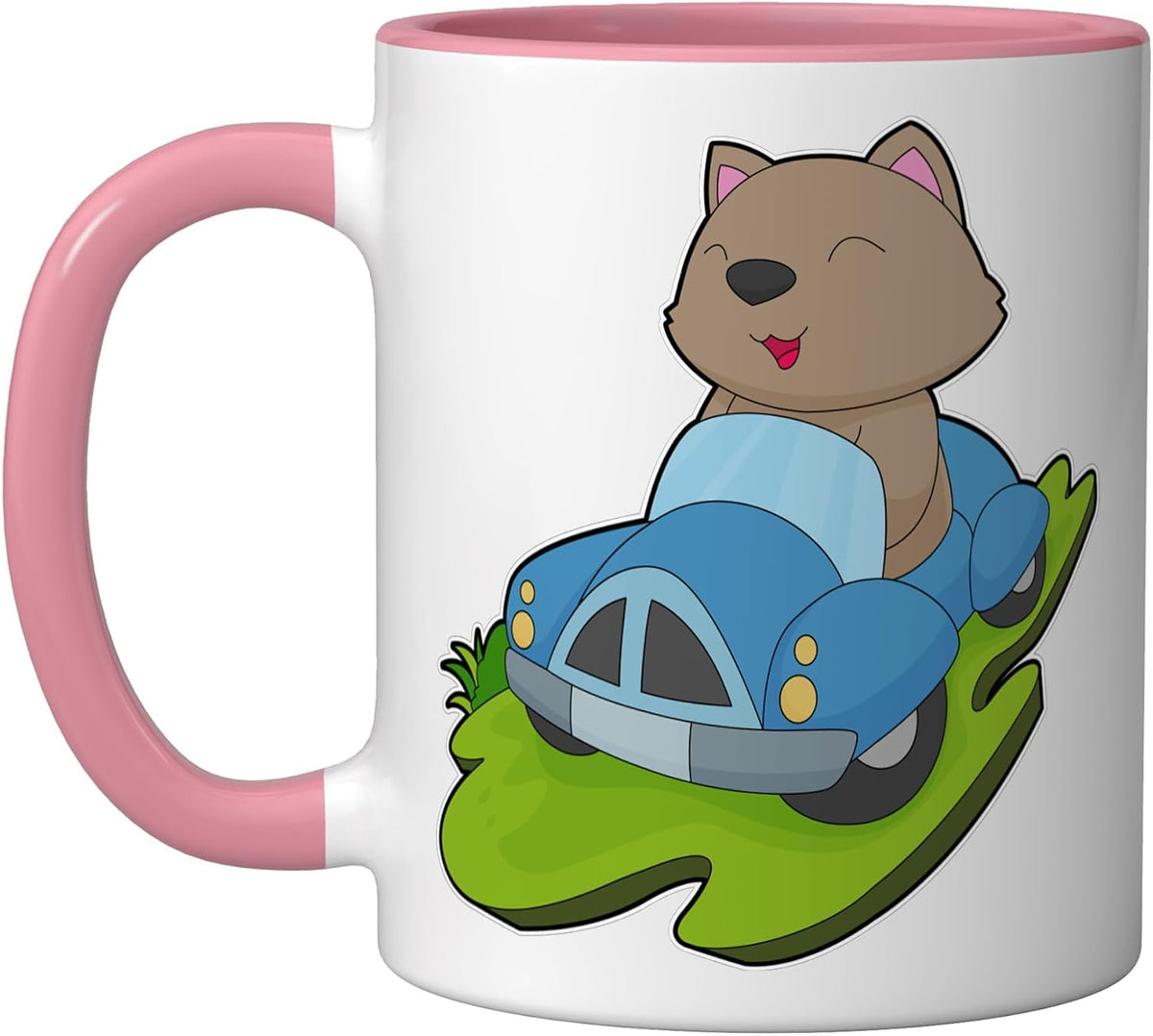 Cat Car Ceramic Mug