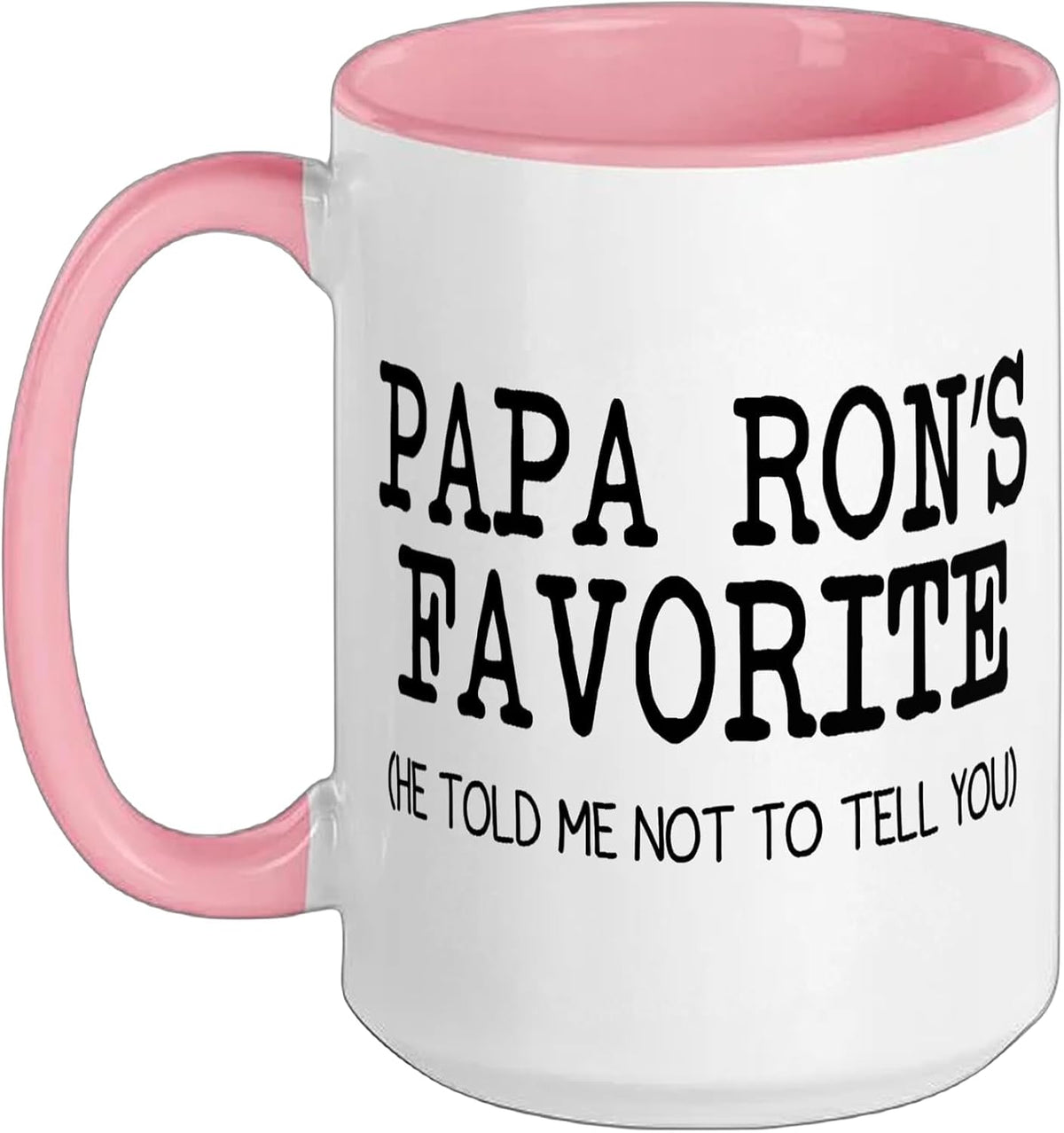 Papa Ron’S Favorite Funny Family Grandson Granddaughter Ceramic Mug
