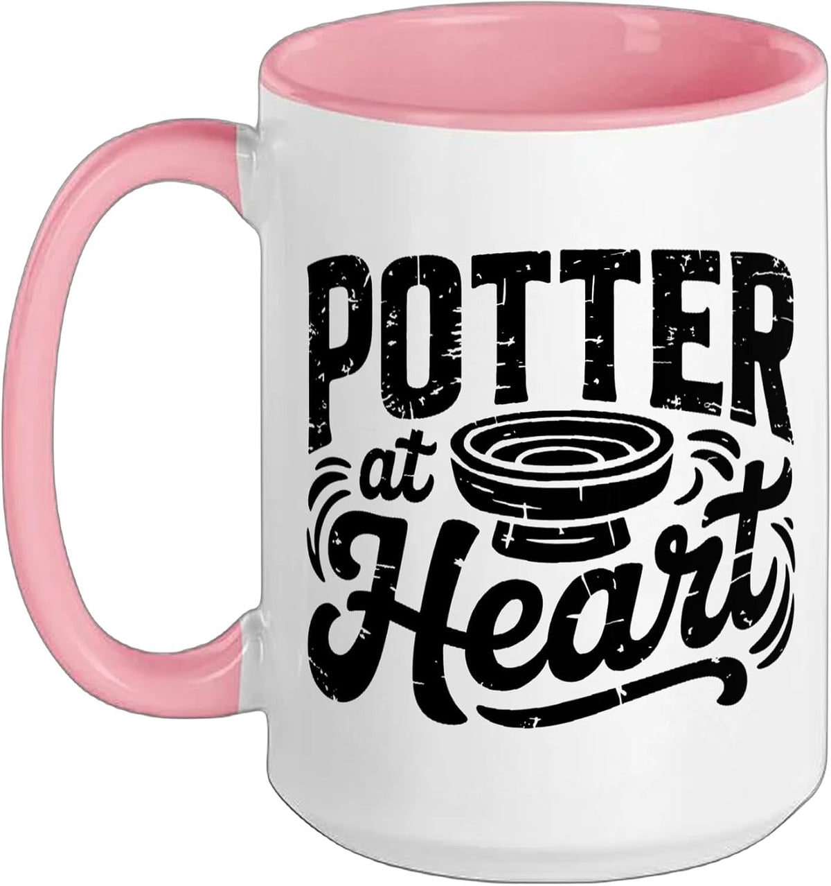 Pottery Wheel Hobby Ceramics Artist Identity Badge Clay Ceramic Mug